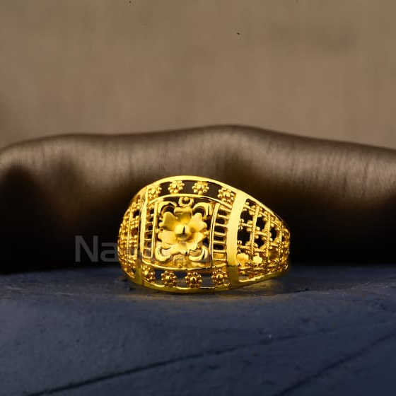 916 Gold CZ Hallmark Fancy Ladies Plain Ring LPR594
