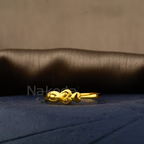 916 Gold CZ Hallmark Designer Ladies Plain Ring LPR590