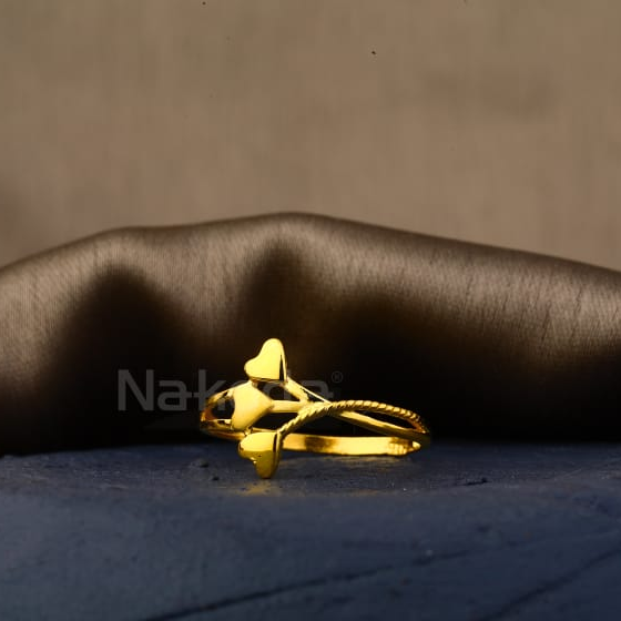 916 Gold CZ Gorgeous Ladies Plain Ring LPR586