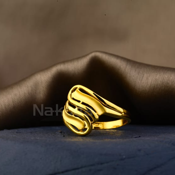916 Gold CZ Exclusive Ladies Plain Ring LPR583