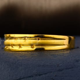 916 Gold Hallmark Stylish Ladies Plain Ring LPR578 - Image 2