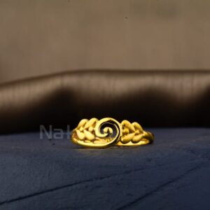 916 gold hallmark gorgeous ladies plain ring lpr577