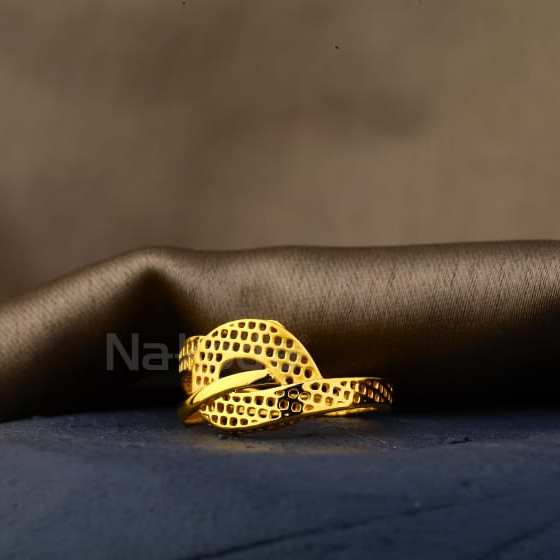 916 Gold Hallmark Classic Ladies Plain Ring LPR572