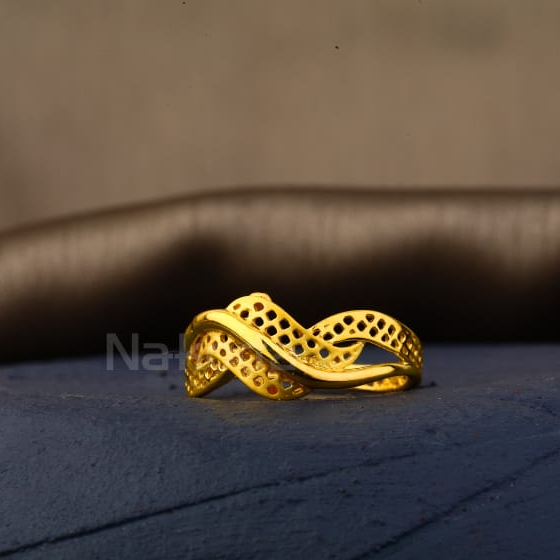 916 gold hallmark ladies plain ring lpr570