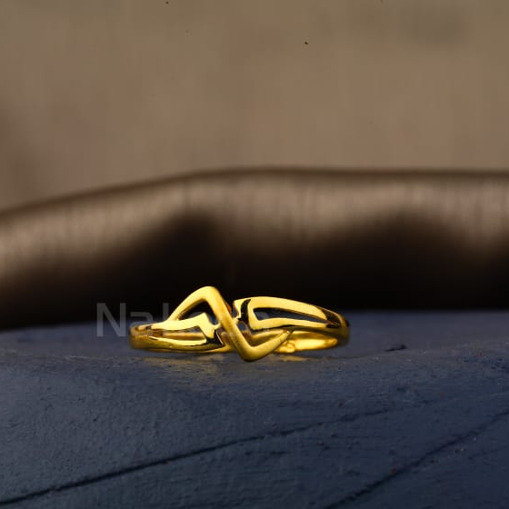 916 Gold Hallmark Gorgeous Ladies Plain Ring LPR568