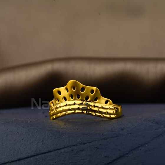 916 Gold Hallmark Fancy Ladies Plain Ring LPR567