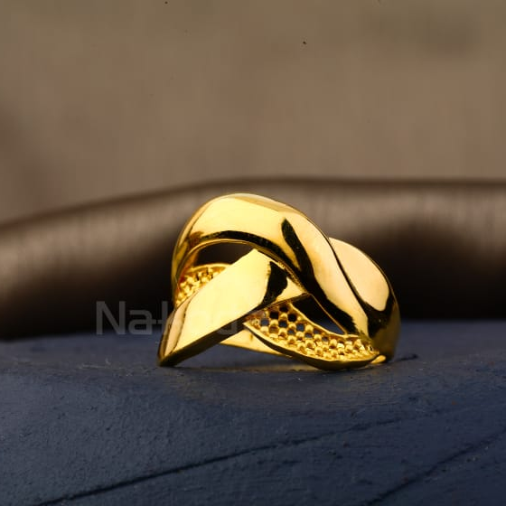 916 Gold Hallmark Delicate Ladies Plain Ring LPR564