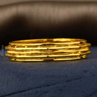 916 Gold Ladies Exclusive Plain Ring LPR558 - Image 2