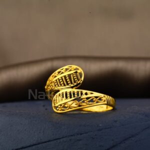 22KT Gold CZ Hallmark Classic Ladies Plain Ring LPR548