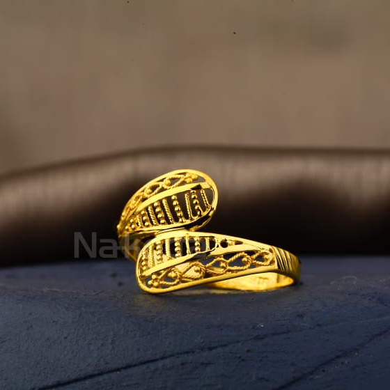 22KT Gold CZ Hallmark Classic Ladies Plain Ring LPR548