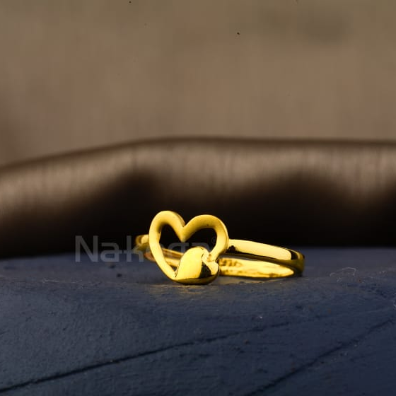 22KT Gold Hallmark Stylish Ladies Plain Ring LPR538