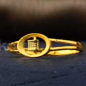 22KT Gold Hallmark Exclusive Ladies Plain Ring LPR536 - Image 2