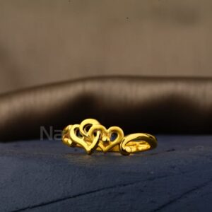 22KT Gold Hallmark Designer Ladies Plain Ring LPR534