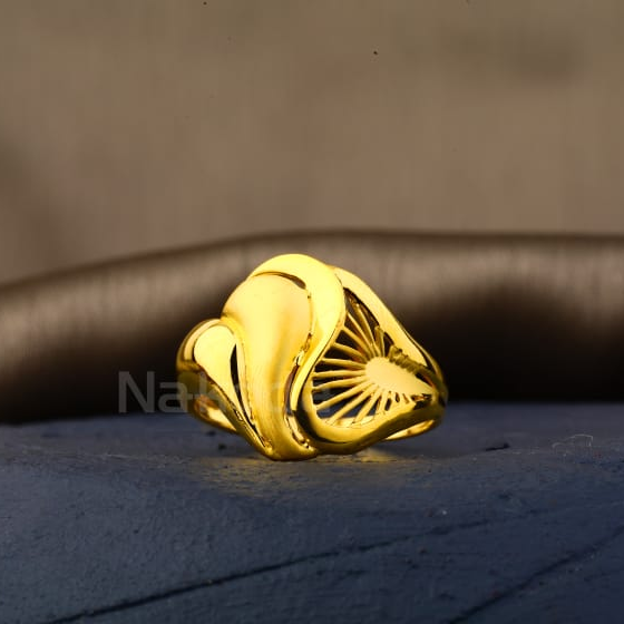 22KT Gold Hallmark Classic Ladies Plain Ring LPR533