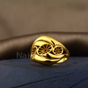 22KT Gold Hallmark Ladies Plain Ring LPR532