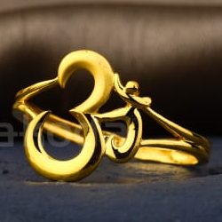 22KT Gold Ladies Plain Ring LPR530 - Image 2