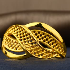 22KT Gold Fancy Ladies Plain Ring LPR527