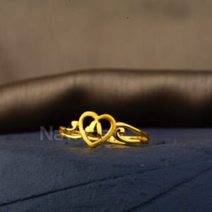 22kt gold exclusive ladies plain ring lpr526