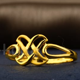22KT Gold Classic Ladies Plain Ring LPR523