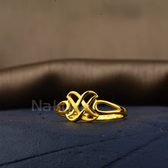 22KT Gold Classic Ladies Plain Ring LPR523