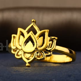 916 Gold CZ Ladies Plain Ring LPR515