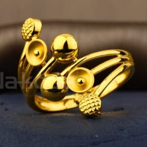 916 Gold Hallmark Fancy Ladies Plain Ring LPR511