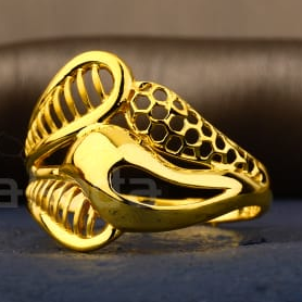 916 Gold Hallmark Exclusive Ladies Plain Ring LPR510 - Image 2
