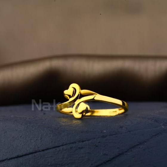 916 Gold Hallmark Designer Ladies Plain Ring LPR508