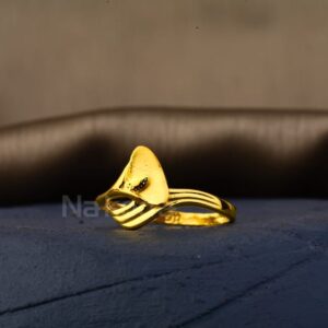 916 Gold Hallmark Ladies Plain Ring LPR506