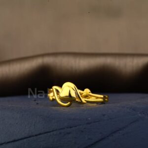 916 Gold Gorgeous Ladies Plain Ring LPR504