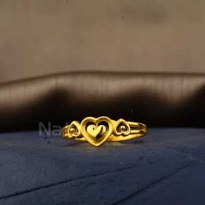 916 Gold Fancy Ladies Plain Ring LPR503