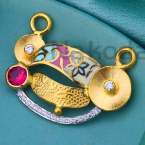 916 Gold CZ Hallmark Ladies Stylish Mangalsutra Pendant MP722