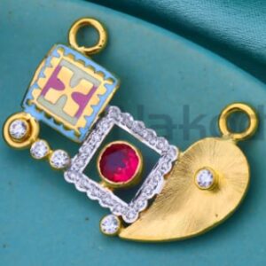 916 Gold CZ Hallmark Ladies Designer Mangalsutra Pendant MP716