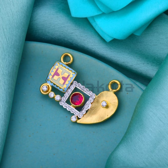 916 Gold CZ Hallmark Ladies Designer Mangalsutra Pendant MP716