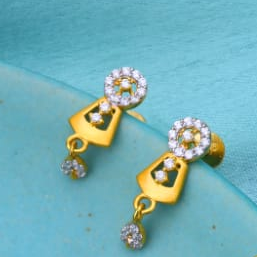 916 Gold CZ Ladies Gorgeous Mangalsutra Pendant MP712