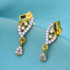 916 Gold CZ Ladies Delicate Mangalsutra Pendant MP708 - Image 2