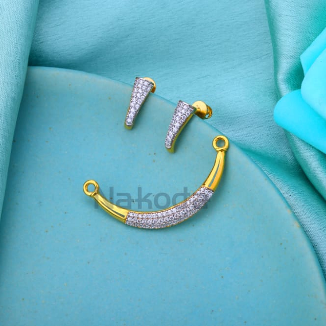 916 Gold CZ Ladies Mangalsutra Pendant MP705