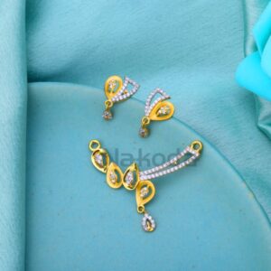 916 gold ladies stylish mangalsutra pendant mp694