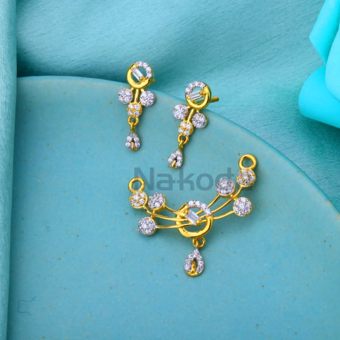916 Gold Ladies Delicate Mangalsutra Pendant MP690