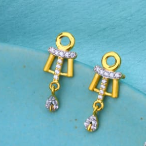 22KT Gold CZ Ladies Fancy Mangalsutra Pendant MP676 - Image 2