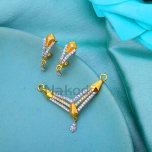 22KT Gold Hallmark Ladies Delicate Mangalsutra Pendant MP666