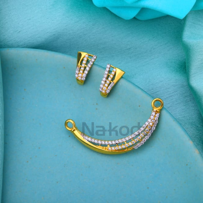 22KT Gold Hallmark Ladies Classic Mangalsutra Pendant MP664