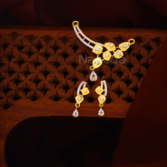 22KT Gold Ladies Classic Mangalsutra Pendant MP656