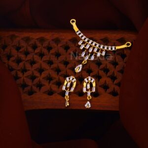 916 Gold CZ Ladies Fancy Mangalsutra Pendant MP644
