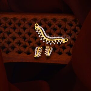 916 Gold CZ Ladies Classic Mangalsutra Pendant MP639