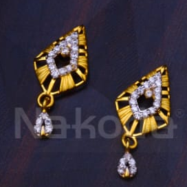 22KT Gold CZ Hallmark Designer Ladies Fancy Pendant Set FPS545