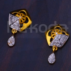 22KT Gold CZ Designer Ladies Fancy Pendant Set FPS539