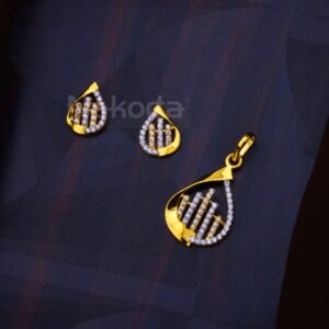 22KT Gold Hallmark Exclusive Ladies Fancy Pendant Set FPS534