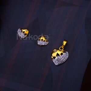 22KT Gold Hallmark Designer Ladies Fancy Pendant Set FPS532