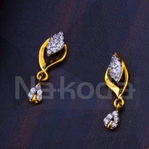 916 Gold CZ Hallmark Designer Ladies Fancy Pendant Set FPS518